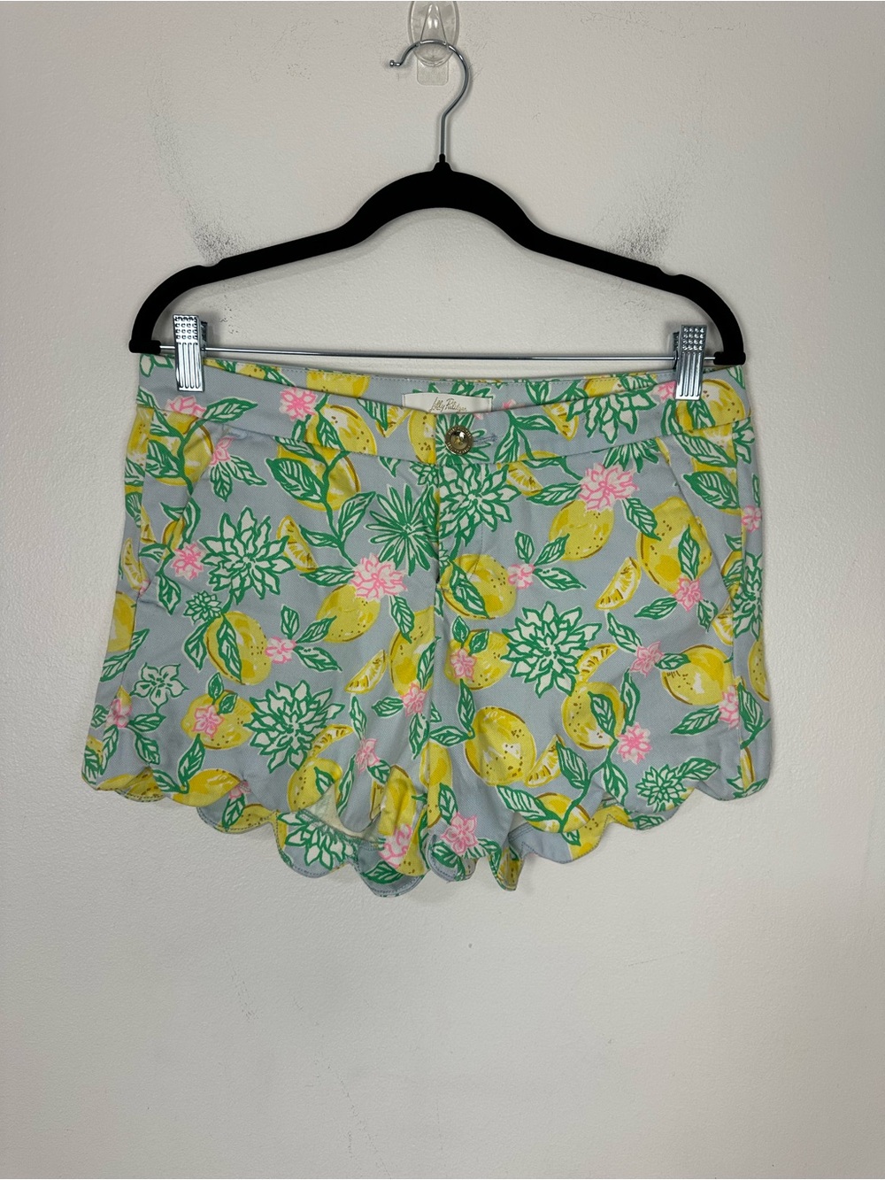 Lilly Pulitzer Low Rise The Buttercup Short Scallop Women’s Sz 4 - Picture 2 of 7